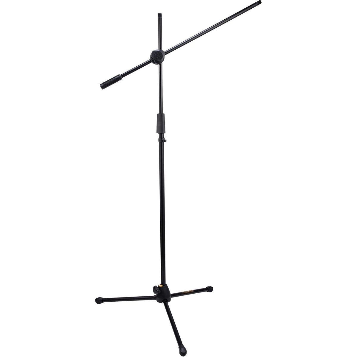 Hercules Stands MS434B floor microphone stand with adjustable height and boom arm for professional audio setup.