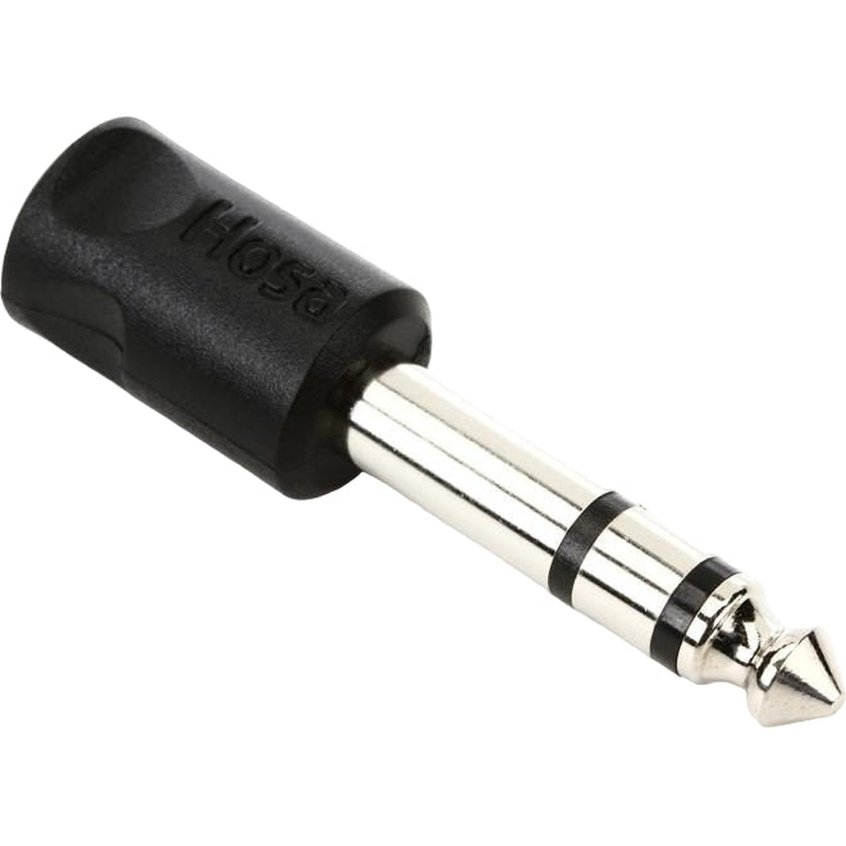 Hosa GPM-103 3.5 mm to 6.3 mm TRS adapter, in black