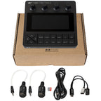 Blackbox 2 drum machine and sampler by 1010music with buttons, knobs, and a display screen on a black and gray interface.