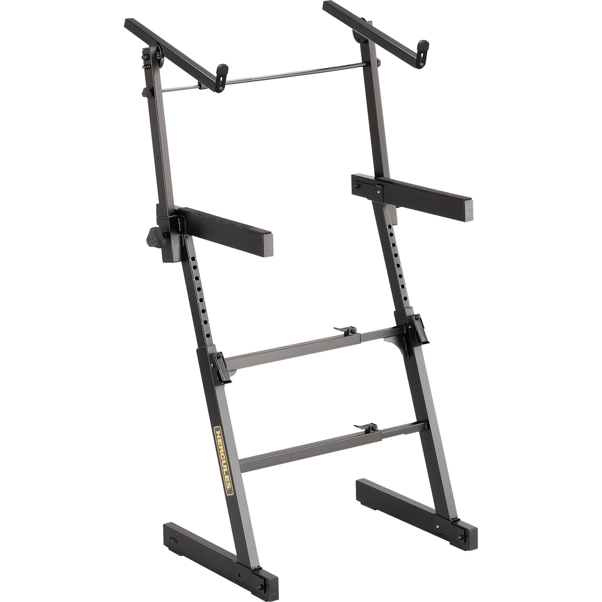 Hercules Stands KS410B keyboard stand holding a digital keyboard on a stage or studio setup.