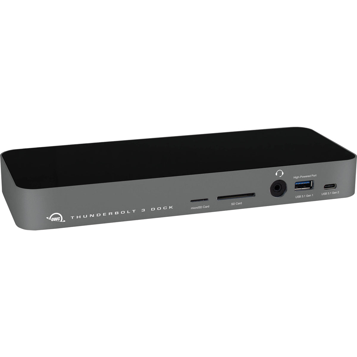 OWC Thunderbolt Dock 14-Port docking station with multiple USB ports and sleek design for connecting devices.