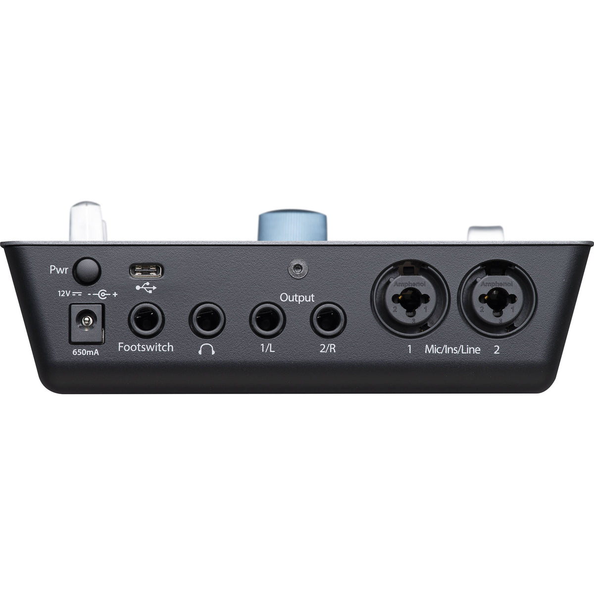 Presonus iOStation 24c DAW controller with audio interface and control knobs on a sleek desktop setup