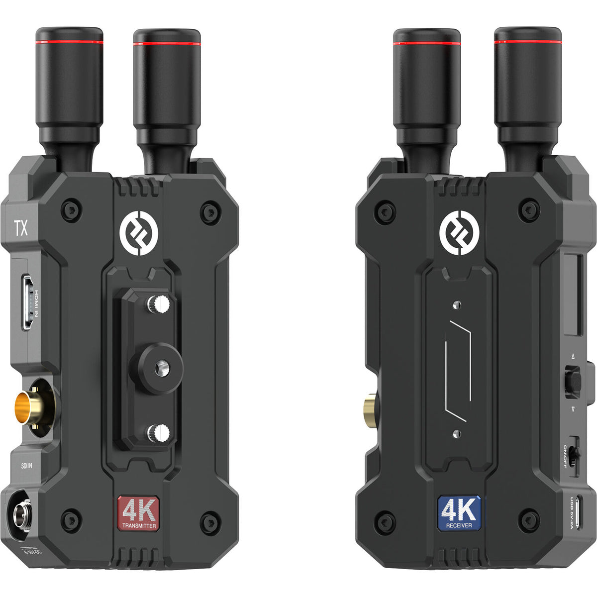 Hollyland Mars 4K wireless video transmission system accessory with compact design and multiple connection ports.