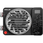Zhiyun Molus X100 Pro bi-color LED light panel showing adjustable brightness and color temperature controls.