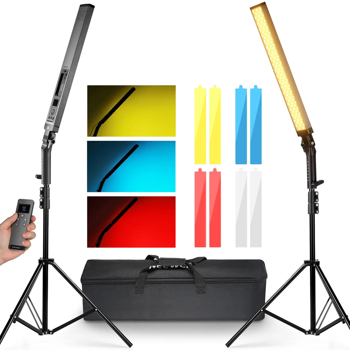 Neewer BH20B Remote LED Light with Filter and Stand Kit