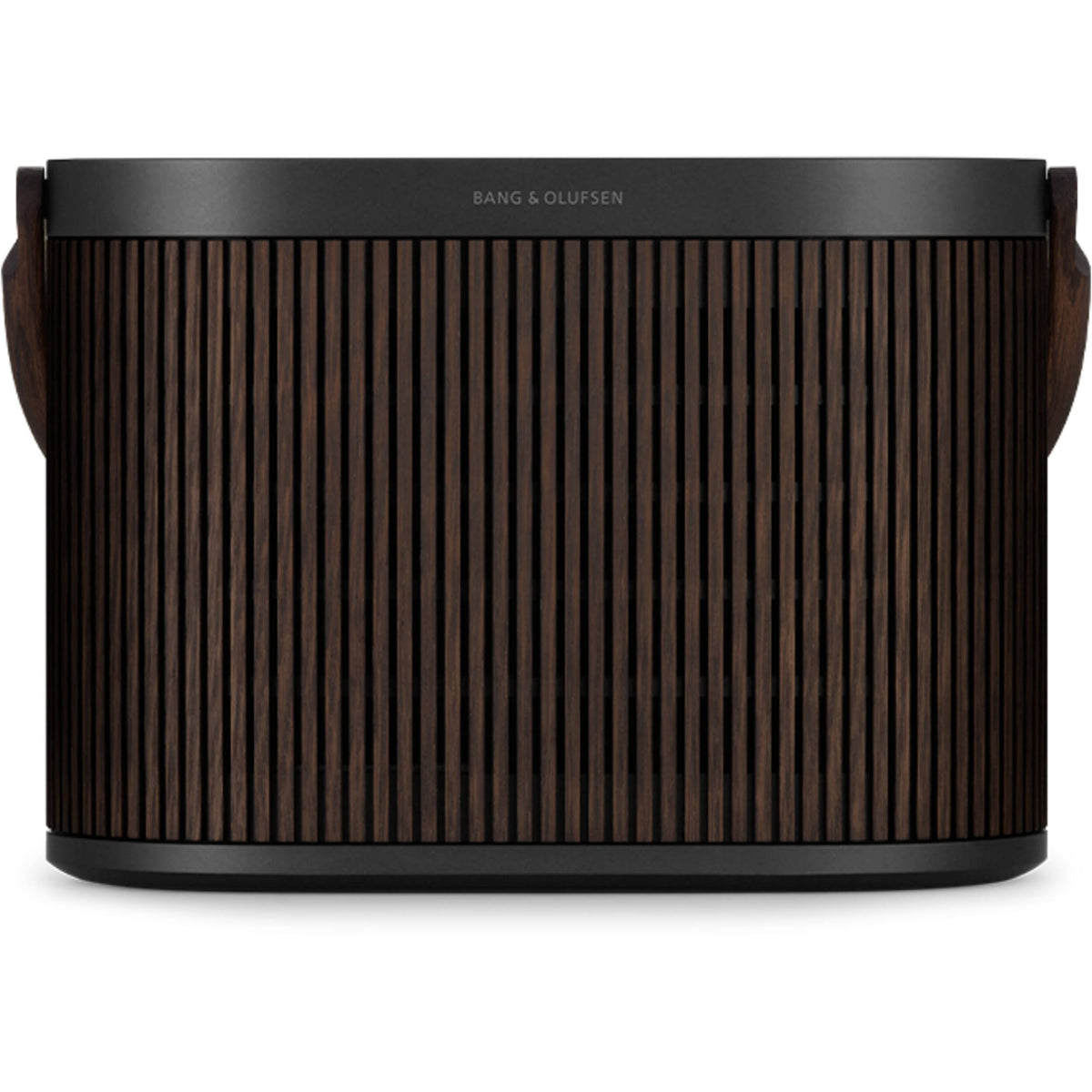 Bang & Olufsen Beosound A5 portable speaker with sleek design and fabric cover, showcasing its modern, high-quality audio device.