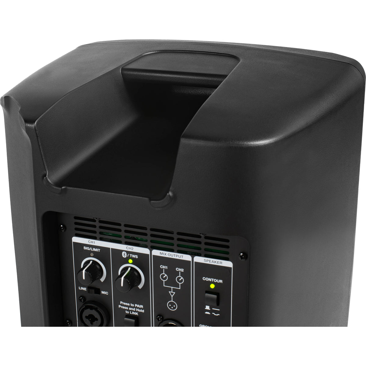 Alto Professional TX412 PA speaker system with dual 12-inch speakers and built-in handles for portable sound reinforcement.