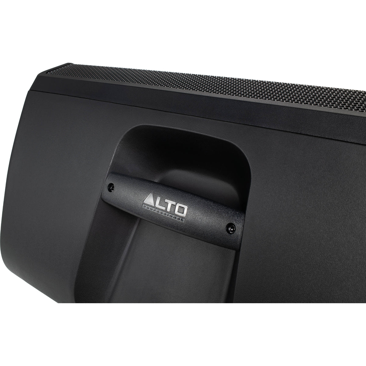 Alto Professional TX412 PA speaker with rugged black enclosure and control panel, designed for high-quality sound reinforcement.