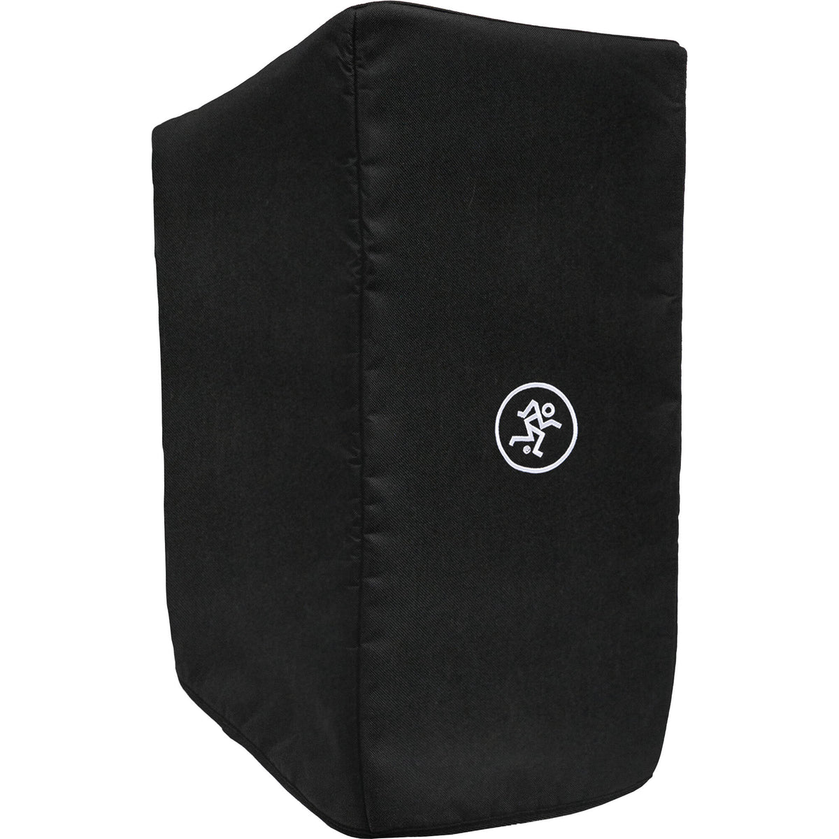 Mackie ThumpSub GO cover in black, waterproof protective case for portable subwoofer, with handles and secure zipper closure.