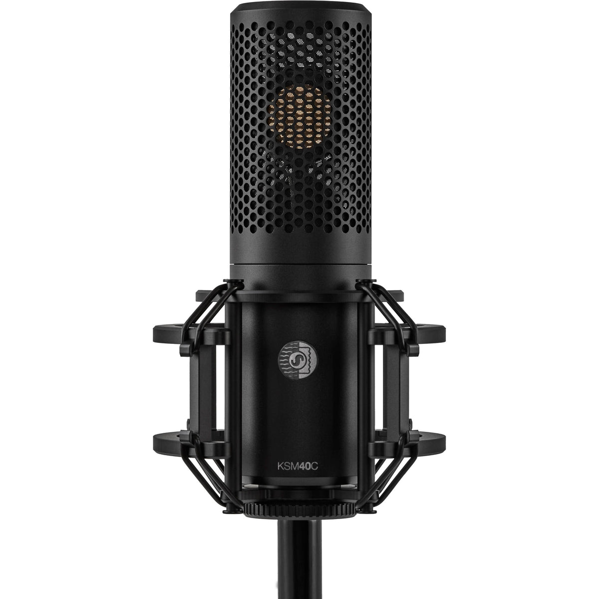 Shure KSM40C condenser microphone with professional build and cardioid polar pattern for studio and live sound applications.