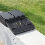 AIAIAI UNIT-4 MKII, both speakers packed in the open carrying case outdoors