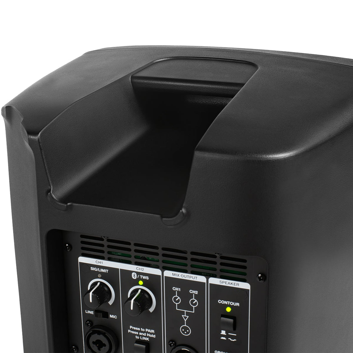 Alto Professional TX408 active PA loudspeaker, top view