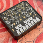 Animal Factory Amplification Asura, angled view showing the side and touch keyboard