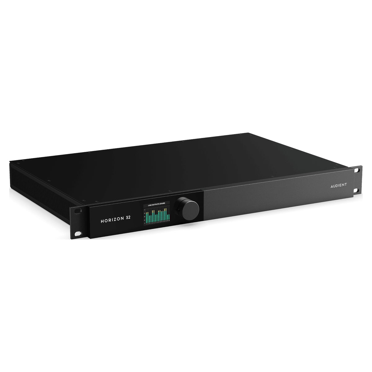 Audient Horizon 32, angled view of the 1U rack chassis