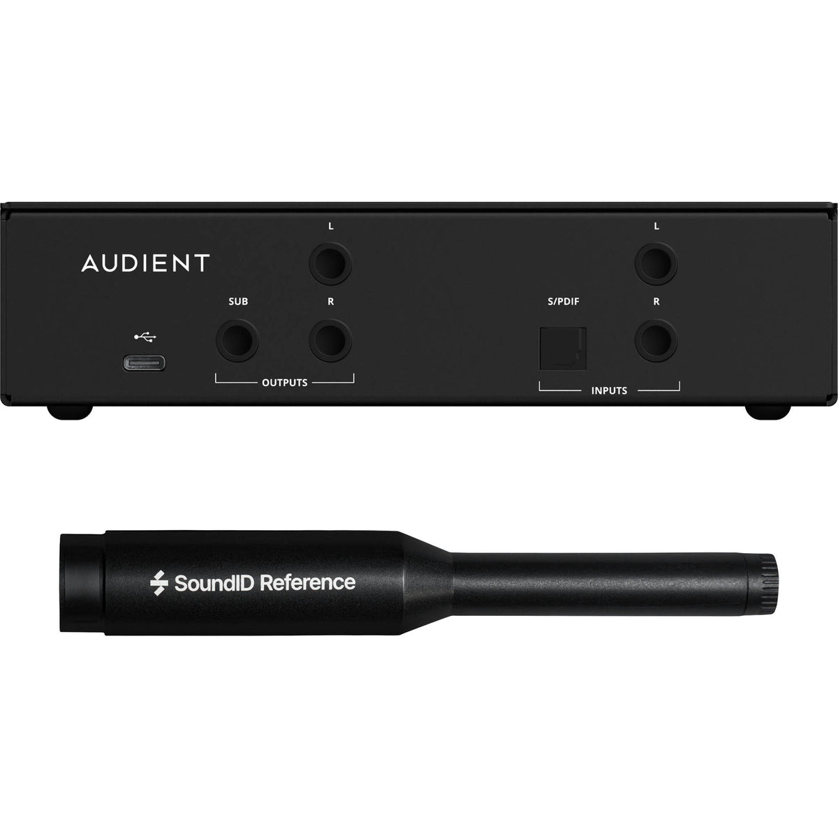 Audient ORIA Mini room calibration system, detail view.