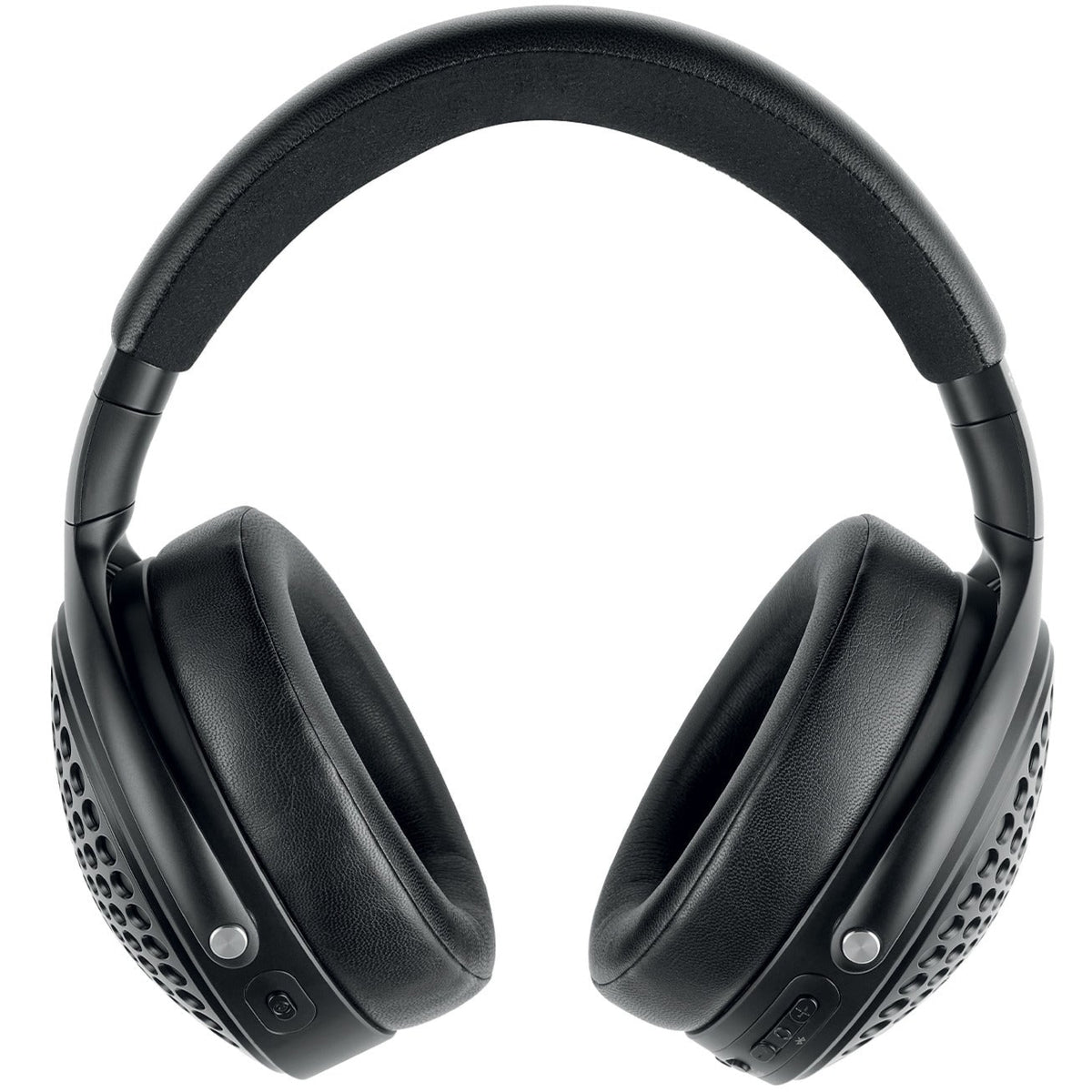 Focal Bathys wireless headphones with deep black finish, showing the sleek ear cups and headband design.