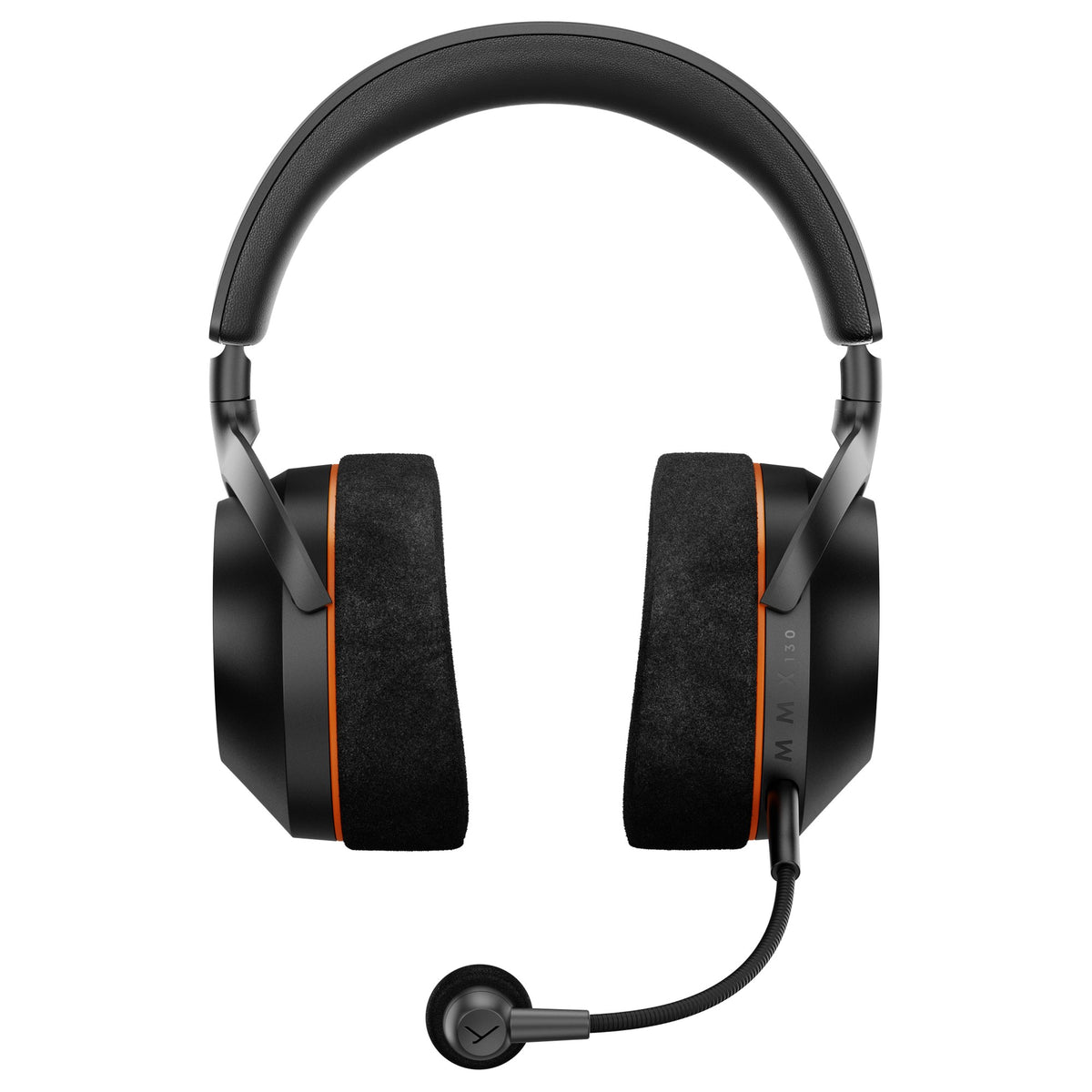 Beyerdynamic MMX 130 Wireless open-back gaming headset in black, front view