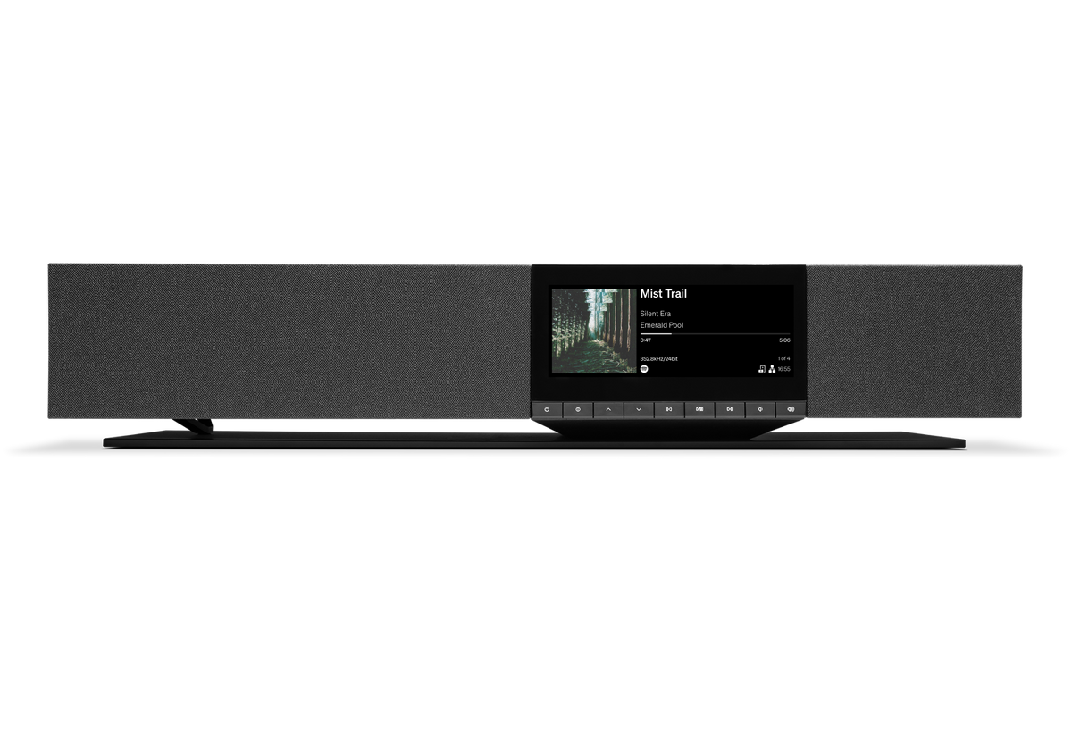 Cambridge Audio Evo One wireless speaker, matte black, front view