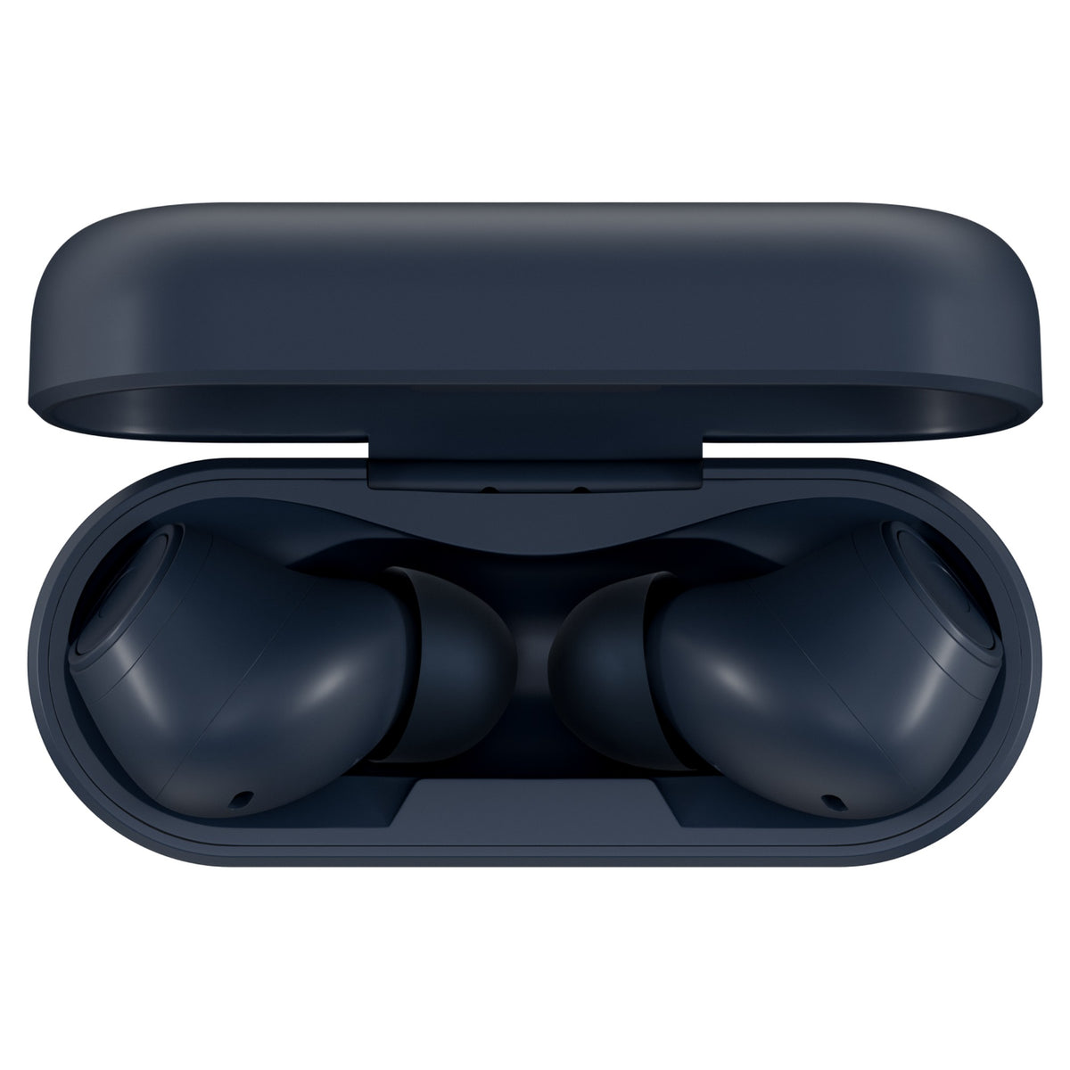 Cambridge Audio Melomania A100 SE open charging case top view, Blue
