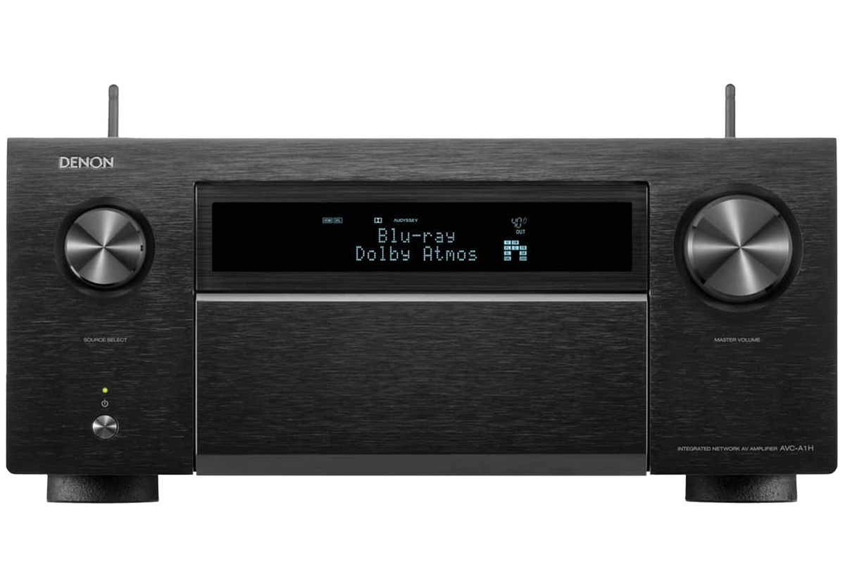 Denon AVC-A1H stereo amplifiers, front