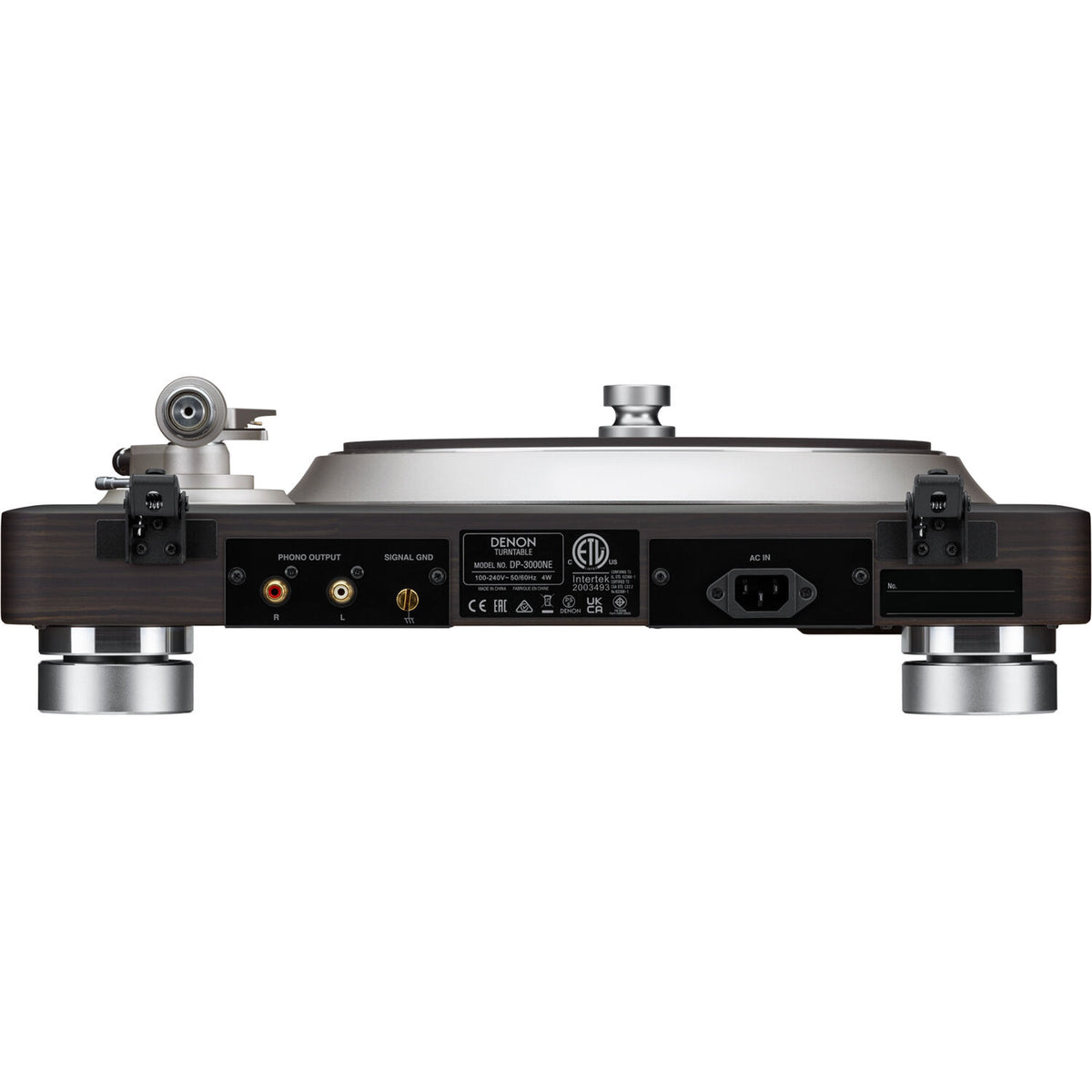 Denon DP-3000NE turntables, back