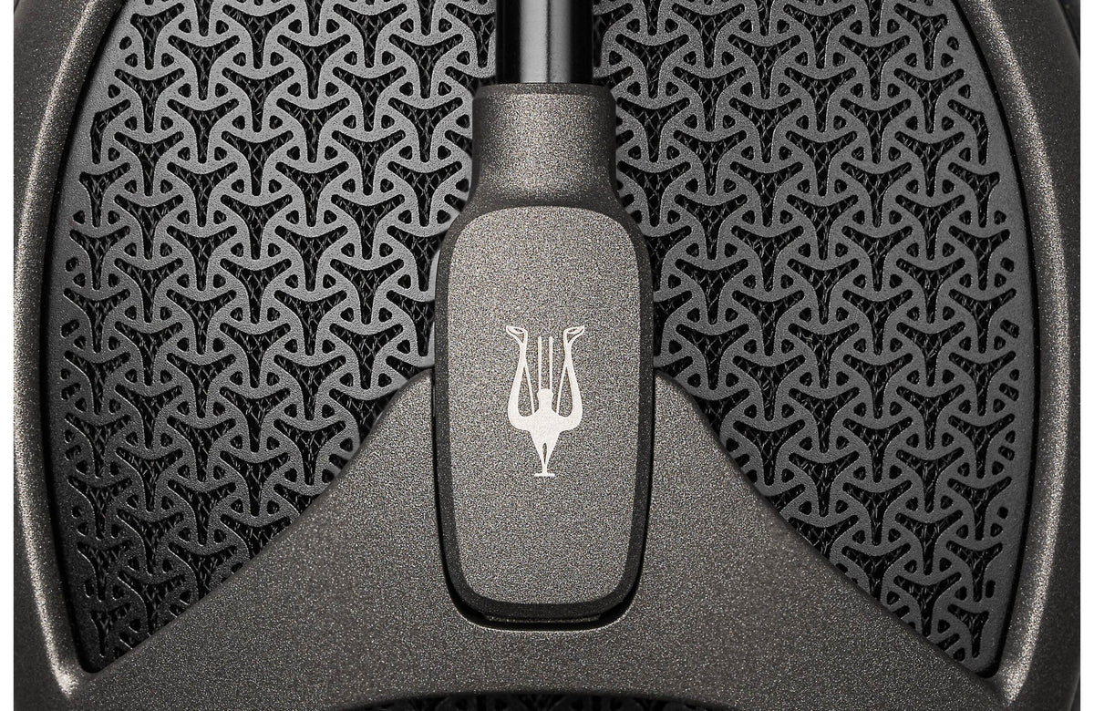 Meze Audio Elite Tungsten wired headphones with sleek design and over-ear cups, showcasing premium audio equipment.