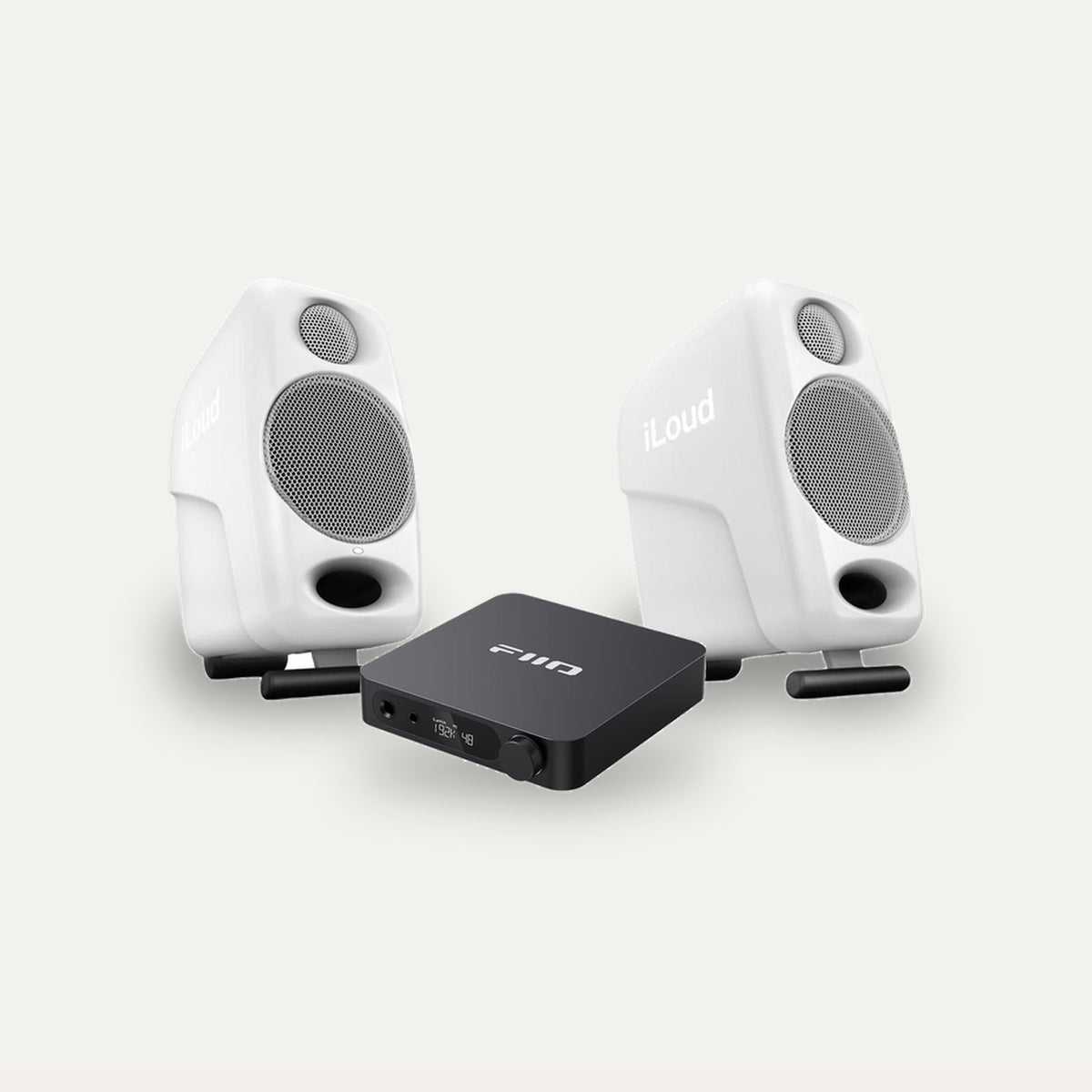 IK Multimedia iLoud Micro Monitor + FiiO K11 Desktop Set – Monitor Colour White, DAC Colour Black