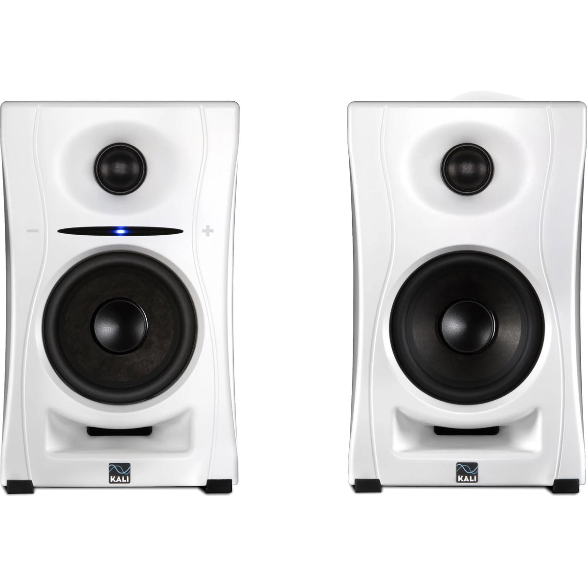 Kali Audio LP-UNF active nearfield monitors, black front view 6