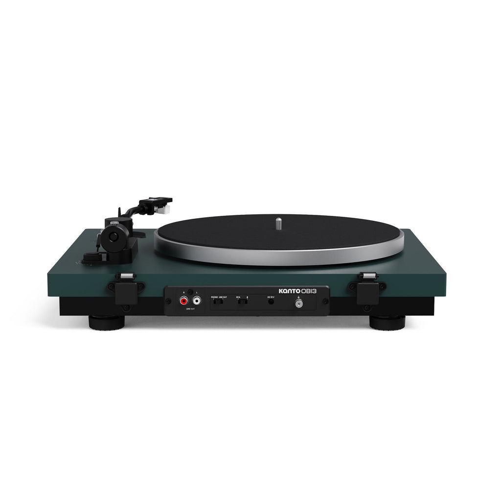 Kanto Audio OBI3 Gen 2 turntable, Green, rear connections