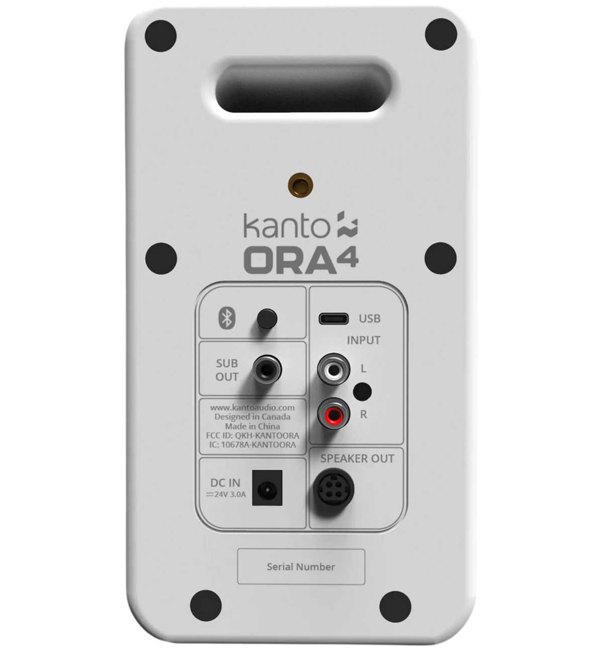 Kanto Audio Ora 4 desktop speakers, black size view 3