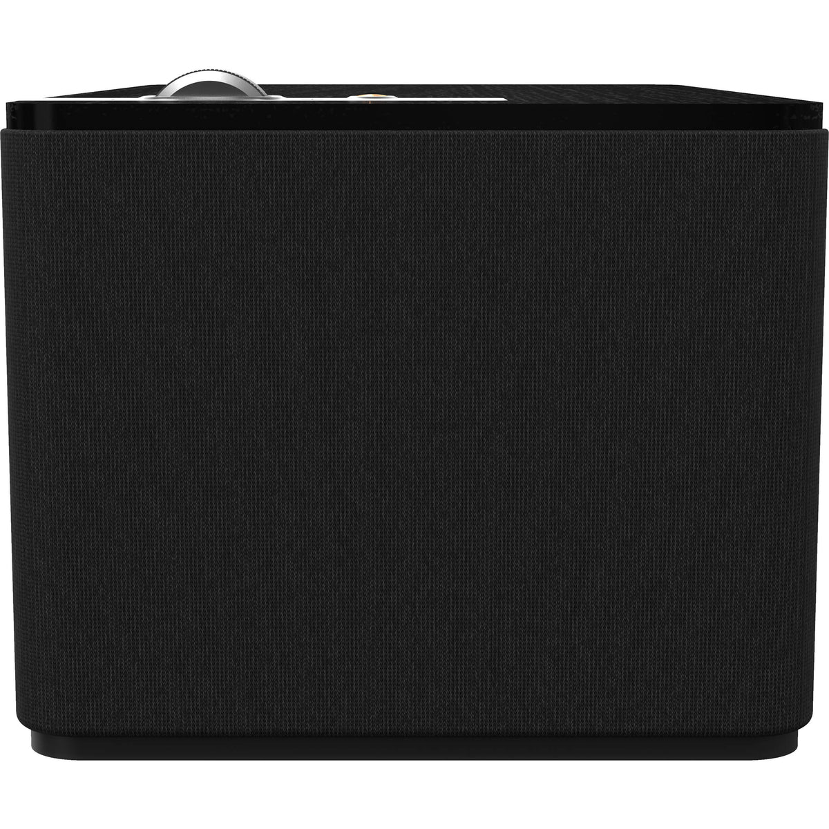 Klipsch The Three Plus wireless speaker, side angle in black