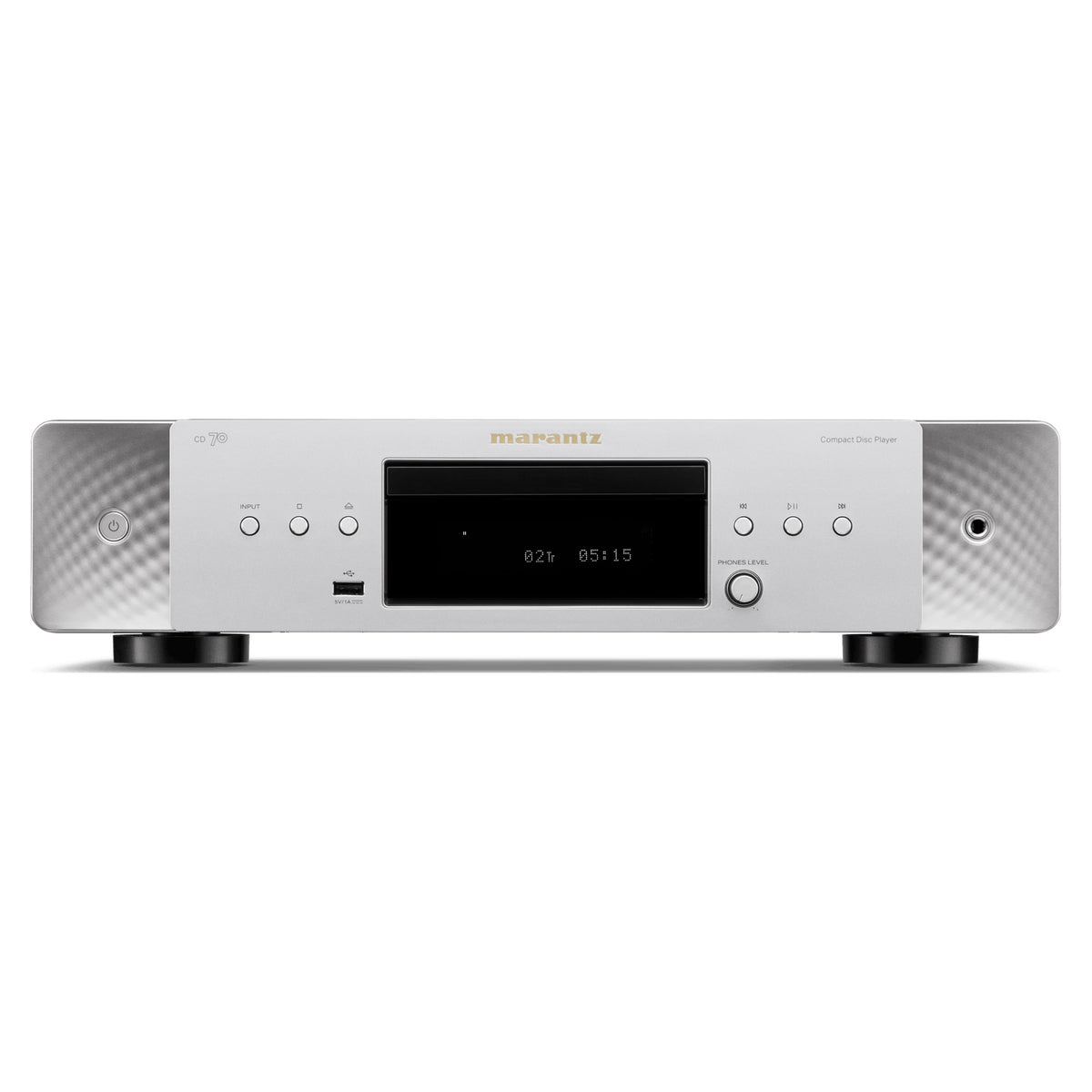 Marantz CD 70 Silver-Gold, front panel with disc tray and USB input