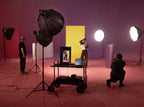 Zhiyun Molus B500 bi-color LED light panel showing adjustable brightness and color temperature settings.