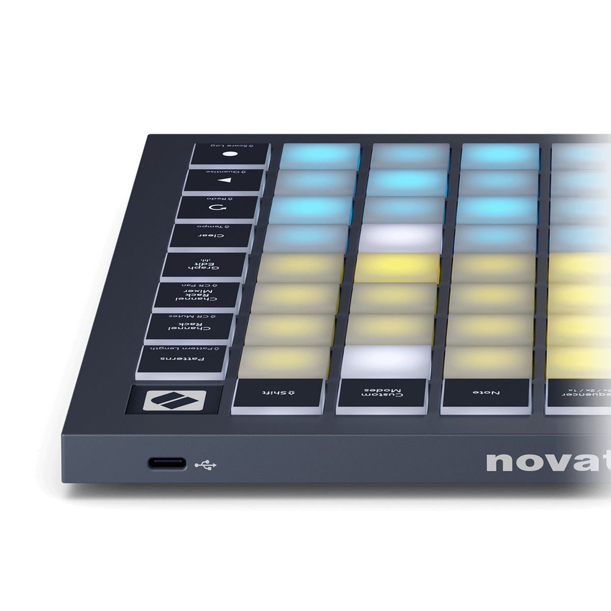 Novation FLpad, close-up of the USB-C connection