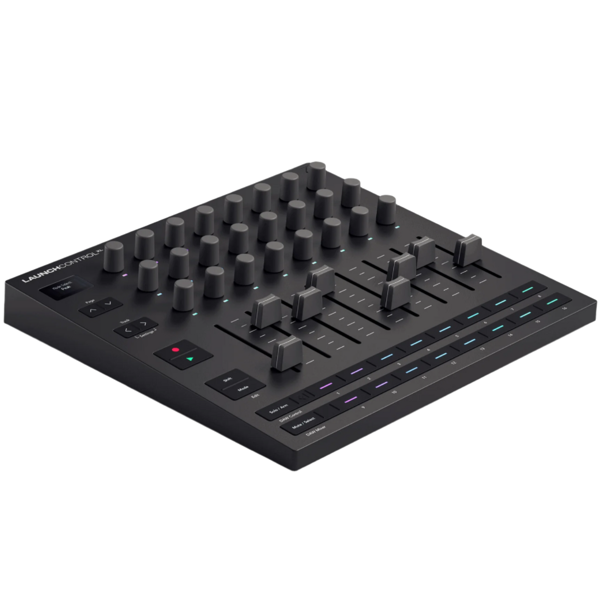 Novation Launch Control XL MK3 MIDI controller, angled view