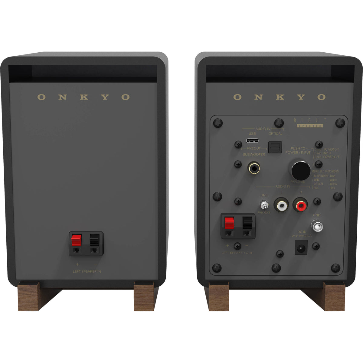Onkyo GX-10DB desktop speakers, alternate view 4