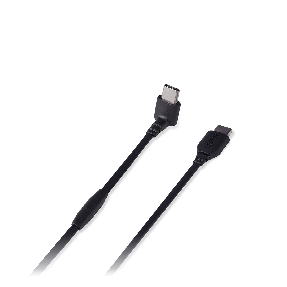 Rode SC16 USB C cable with braided black design and gold-plated connectors, suitable for professional audio and recording equipment.