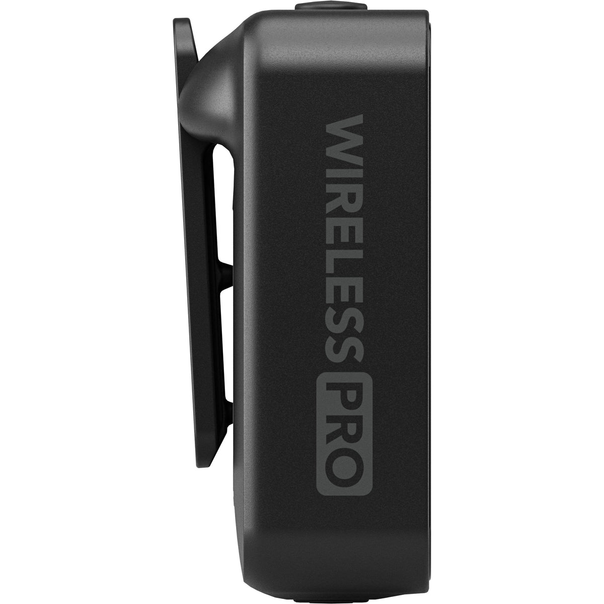 Rode Wireless PRO wireless microphone system, transmitter angle with clip