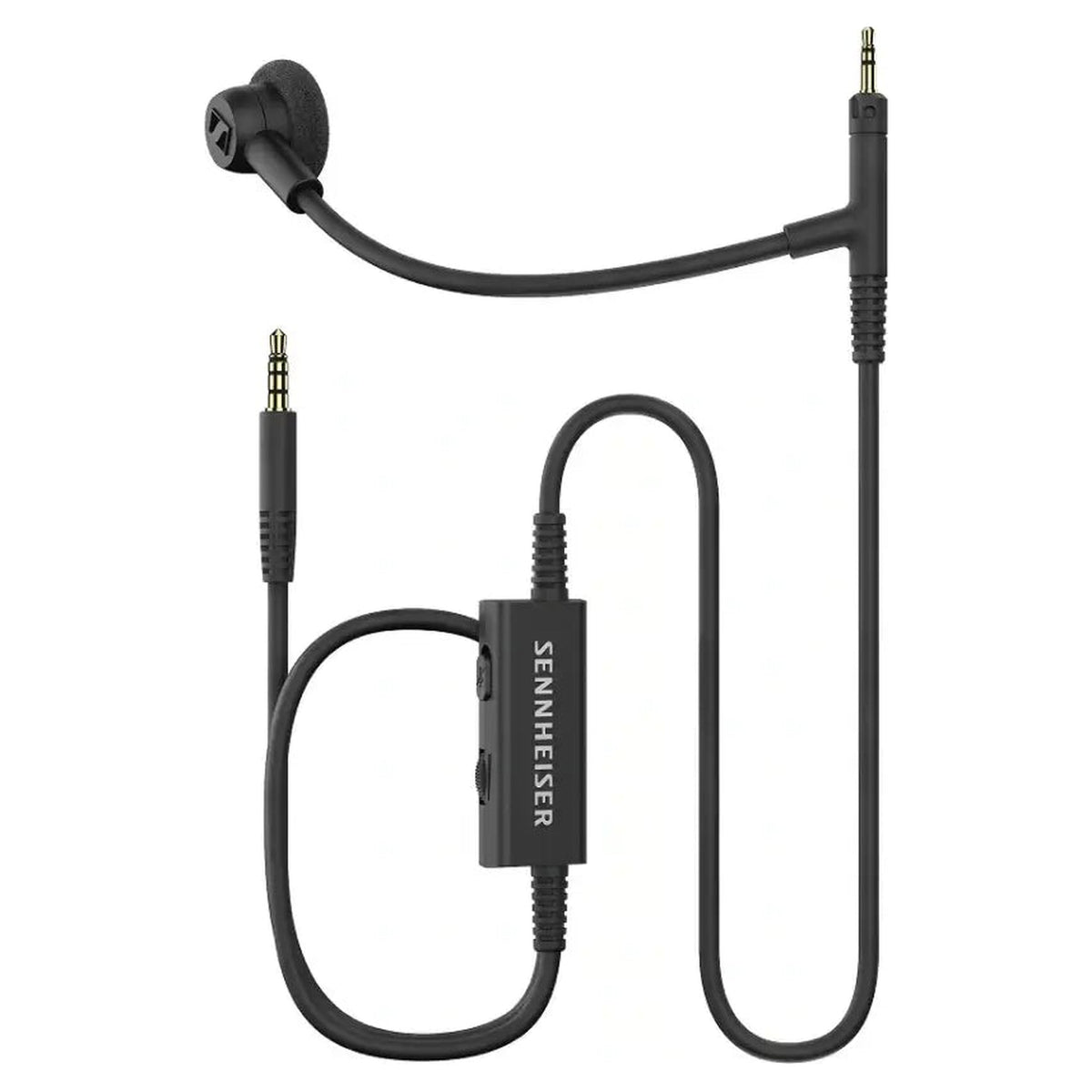 Sennheiser HD 500 BAM microphone with cable, Y-adapter and foam pop filters